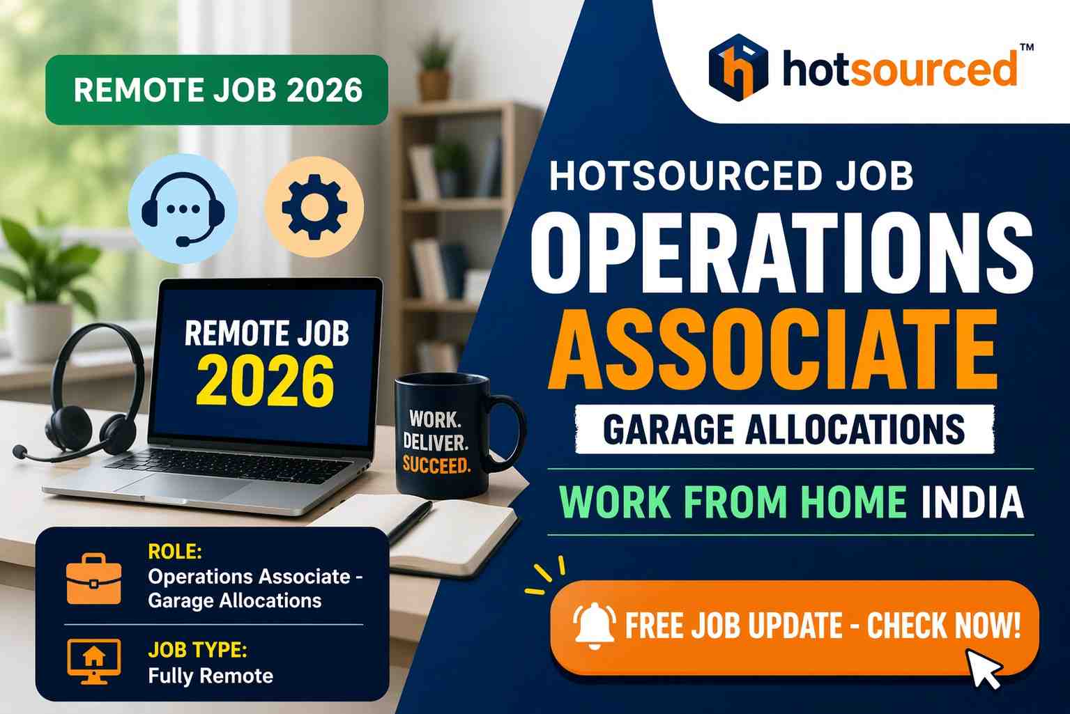 Hotsourced Operations Associate Remote Job India 2026