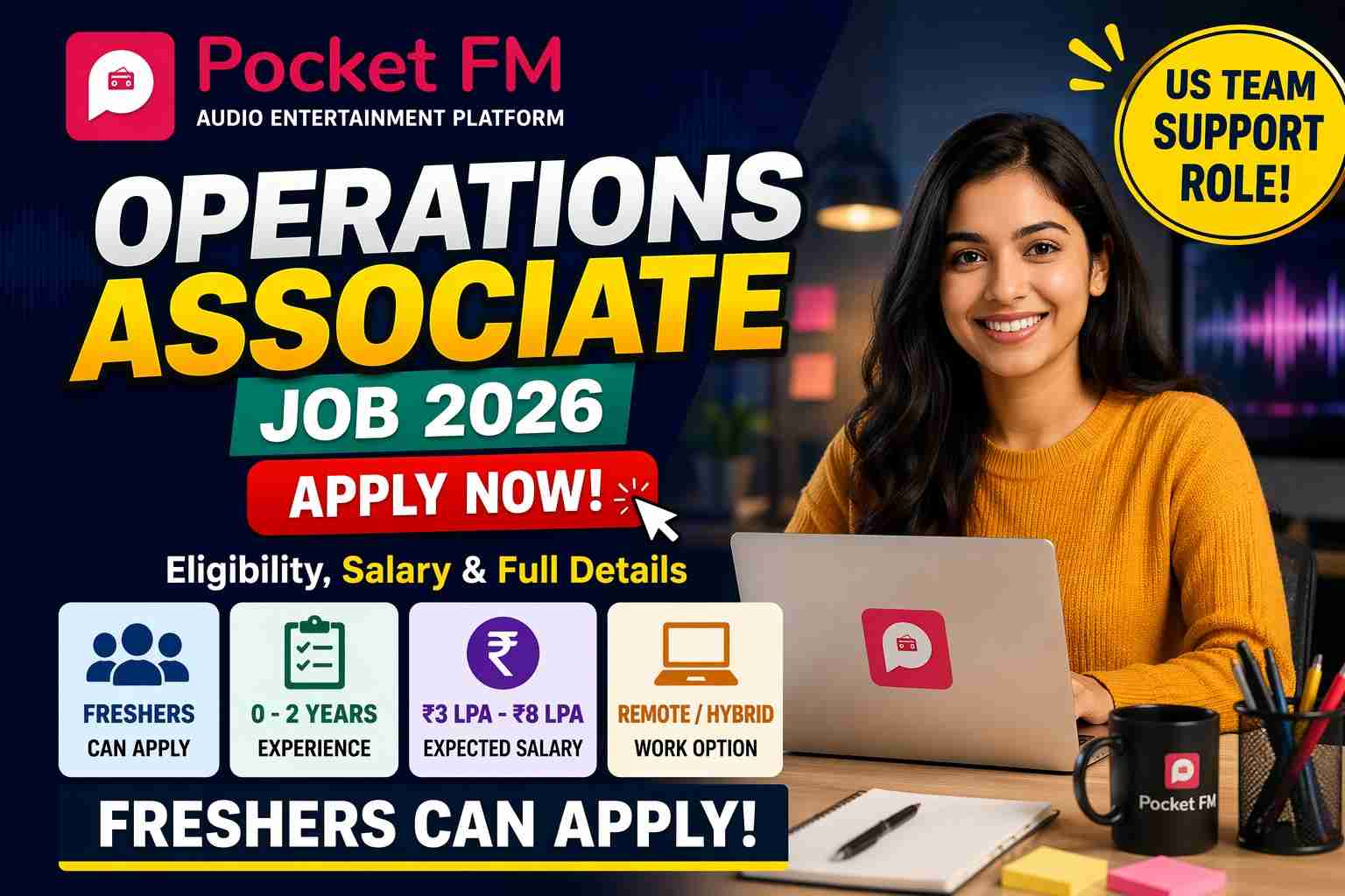 Pocket FM Operations Associate Job