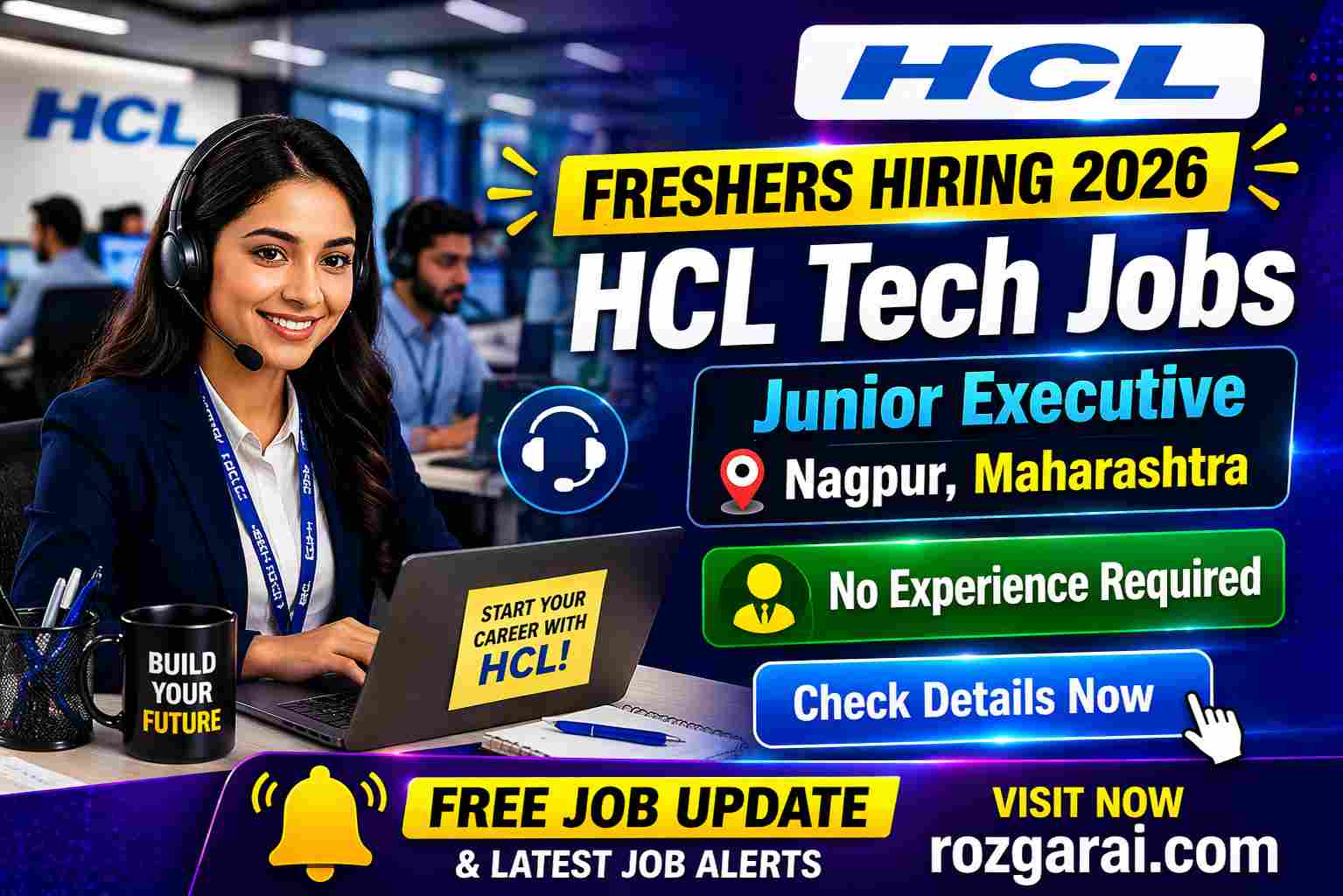 HCL Tech Junior Executive jobs 2026