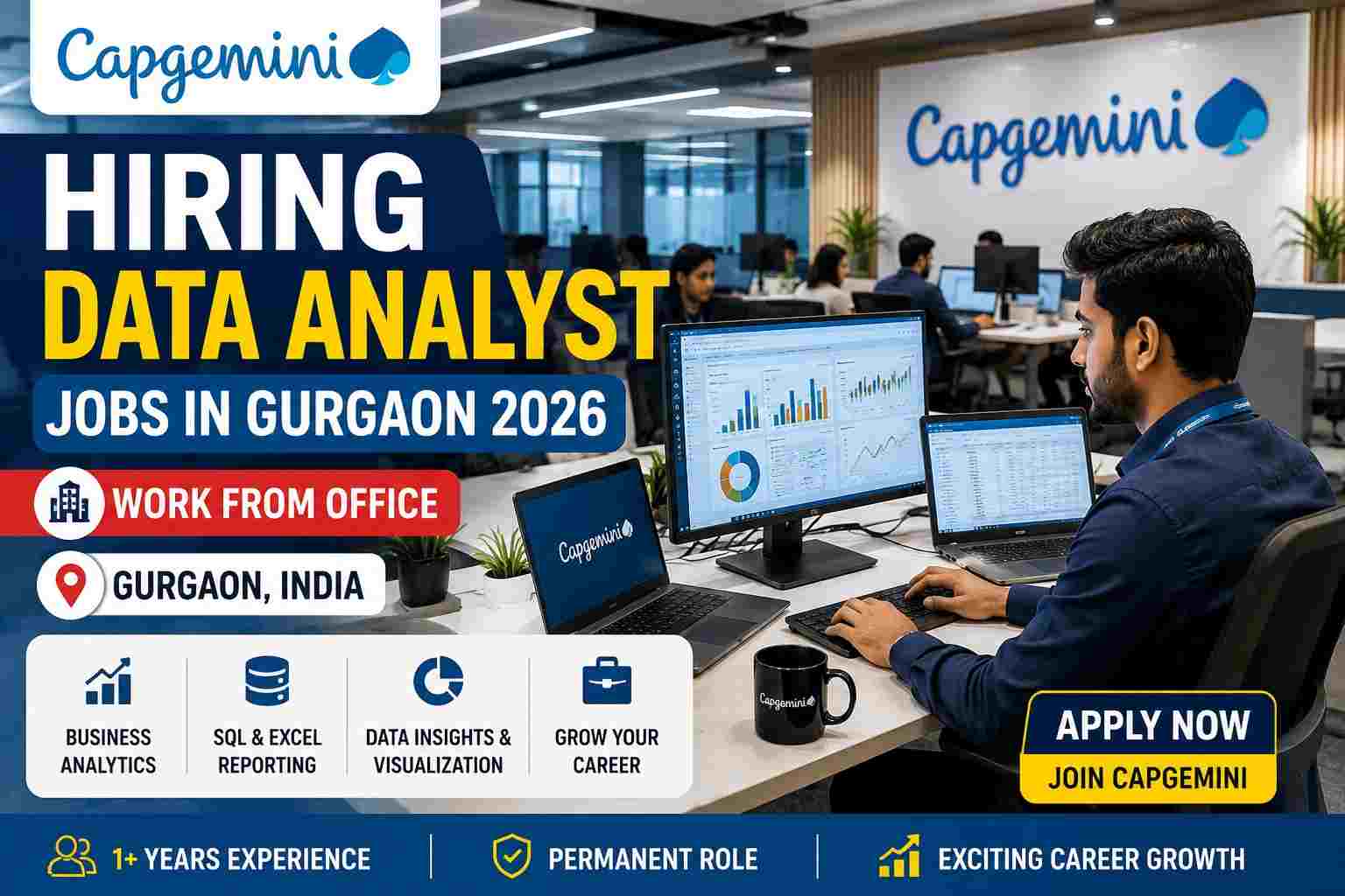 Capgemini Hiring Data Analyst Jobs in Gurgaon 2026