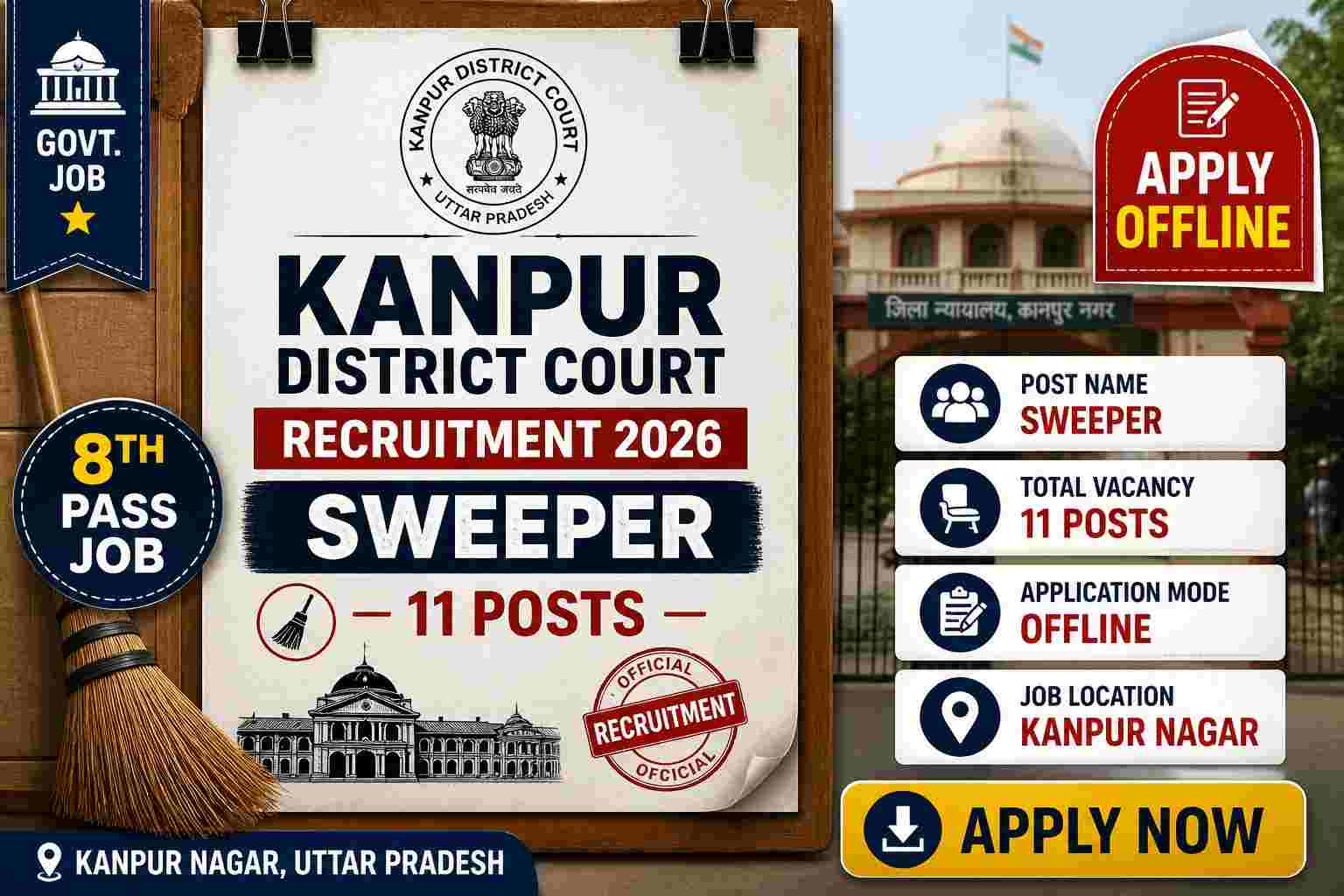 Kanpur District Court Sweeper 2026