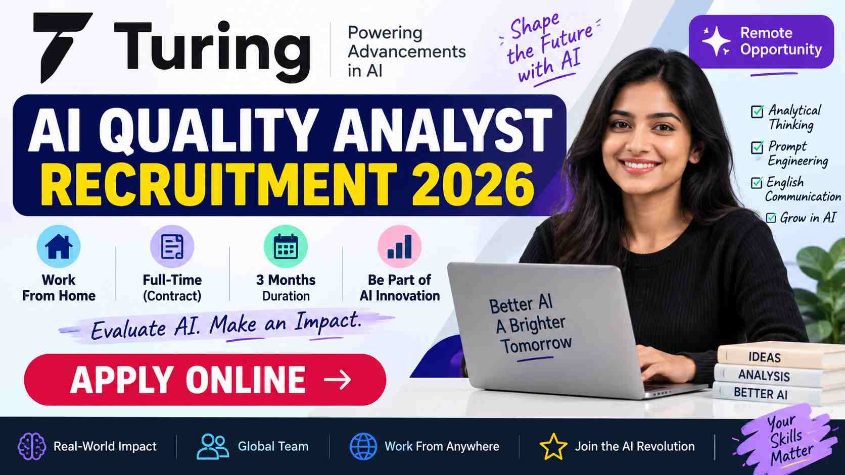 Turing AI Quality Analyst Recruitment